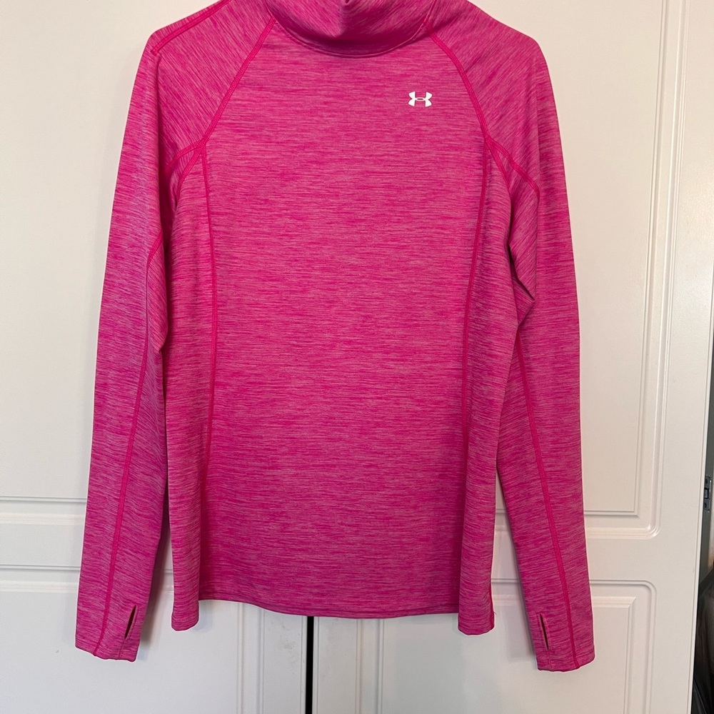 Under Armour Tech Twist 1/2-Zip Long Sleeve Cold Gear Pullover, Meteor Pink - L